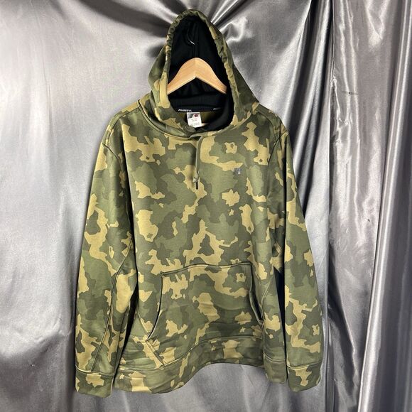 Russell Athletic Hoodie Men’s XL Camo Heavy Hunting Hiking W/ Kangaroo Pocket - Picture 2 of 14